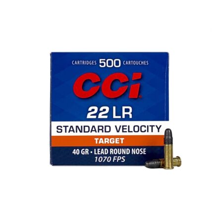CCI Standard Velocity .22 Long Rifle 40 Gr. Lead Round Nose- Case of 500