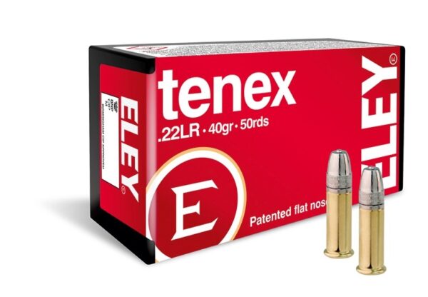 Eley Tenex .22 Long Rifle 40 Gr. Flat Nose- Box of 50