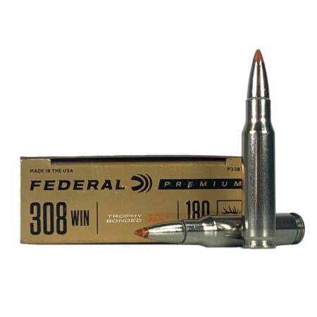 Federal Premium .308 Winchester 180 Gr. Trophy Bonded Tip- Box of 20