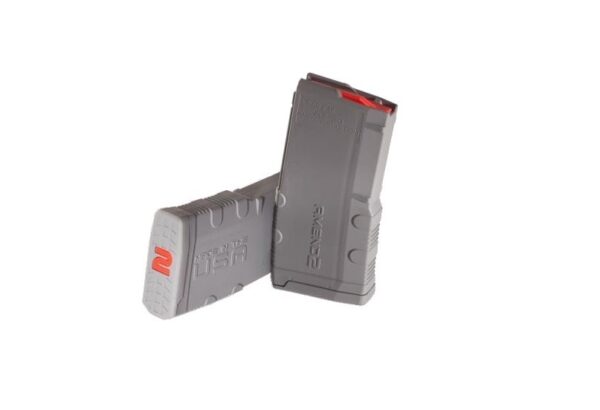 Amend2 AR-15 5.56x45mm Mod2 20-Round Magazine with Red Follower-Gray Polymer