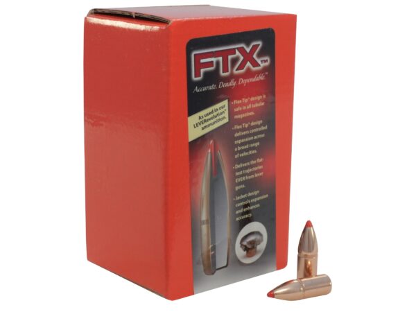 Hornady Bullets .30 Caliber (.308 Diameter) 135 Gr. FTX- Box of 100