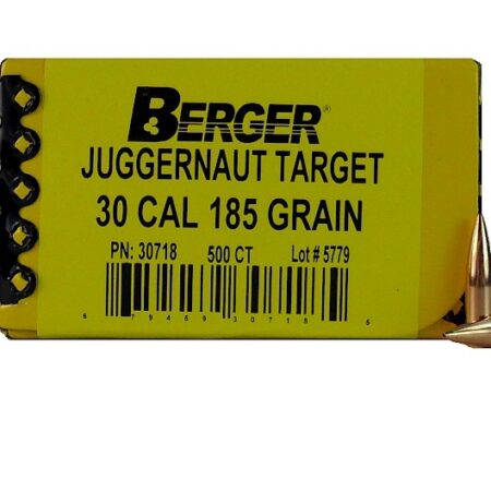 Berger Bullets .30 Caliber (308 Diameter) 185 Gr Target Juggernaut HPBT- Box of 500