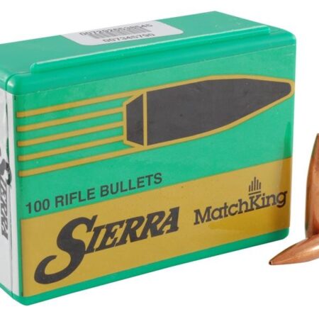 Sierra Bullets .264 Caliber / 6.5mm (.264 Diameter) 142 Gr. MatchKing Jacketed Hollow Point Boat Tail- Box of 100- 1742
