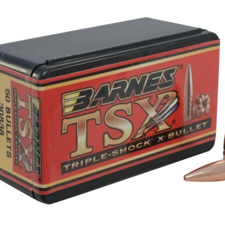 Barnes Bullets .30 Caliber (.308 Diameter) 130 Gr. TSX Hollow Point Boat Tail- Lead-Free- Box of 50- 30345