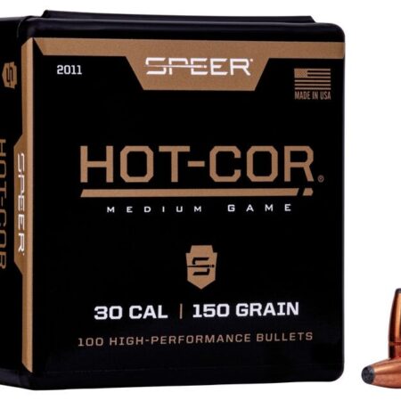 Speer Bullets .30 Caliber (.308 Diameter) 150 Gr. Hot-Cor Flat Nose- Box of 100