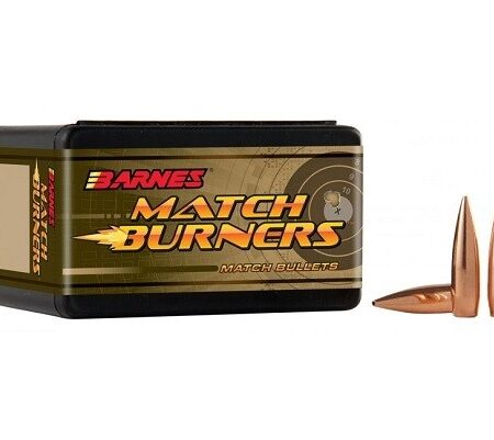Barnes Bullets .30 Caliber (.308 Diameter) 175 Gr. Match Burner Hollow Point Boat Tail- Box of 100
