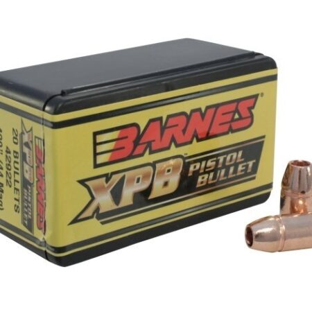 Barnes Bullets .44 Caliber (.429 Diameter) 225 Gr. XPB Solid Copper Hollow Point- Lead-Free- Box of 20