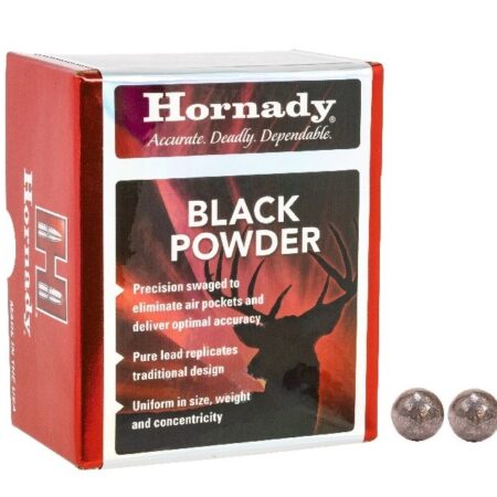 Hornady Muzzleloading Balls .54 Caliber (.530 Diameter) Lead Round Balls- Box of 100