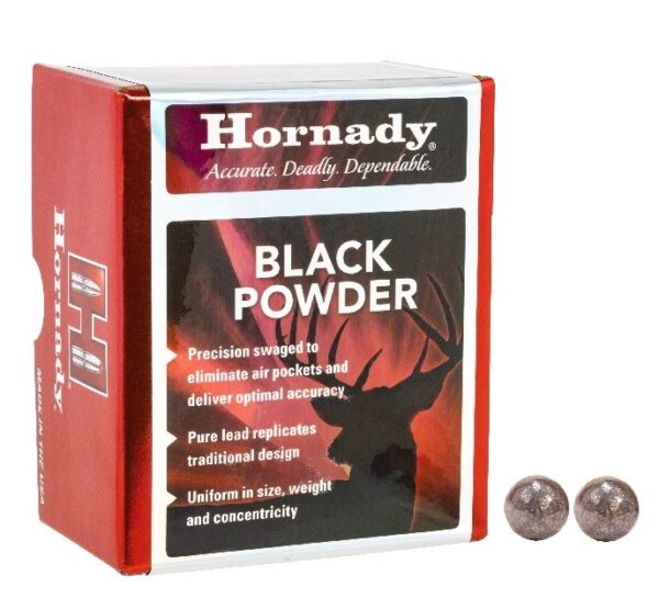Hornady Muzzleloading Balls .54 Caliber (.530 Diameter) Lead Round Balls- Box of 100