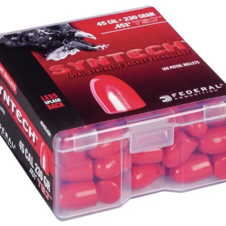 Federal Syntech Bullets .45 Caliber (.451 Diameter) 230 Gr Syntech Jacketed Round Nose- Box of 100
