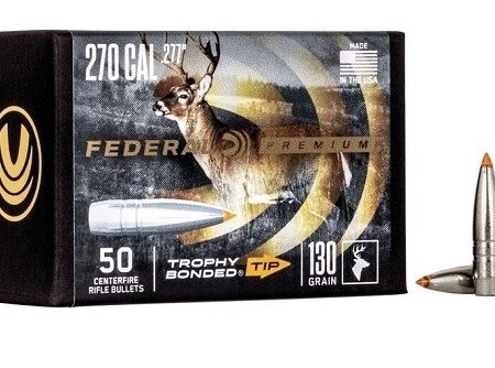 Federal Premium Bullets .270 Caliber (.277 Diameter) 130 Gr. Trophy Bonded Tip Boat Tail- Box of 50