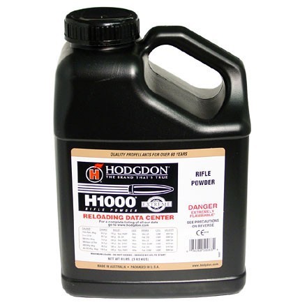 Hodgdon H1000 Smokeless Powder- 8 Lbs. (HAZMAT Fee Required)- H10008