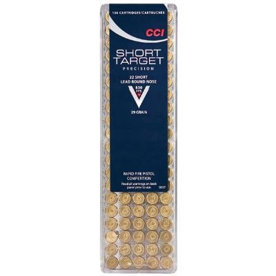 CCI Target .22 Short 29 Gr. Lead Round Nose- Box of 100