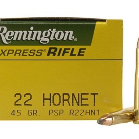 Remington Express .22 Hornet 45 Gr. Pointed Soft Point- Box of 50