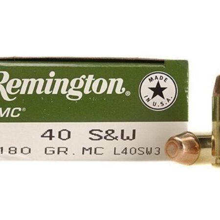 Remington UMC .40 S&W 180 Gr. Full Metal Jacket- Box of 50