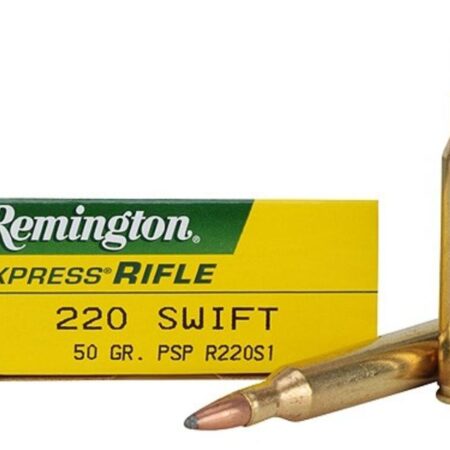 Remington Express .220 Swift 50 Gr. Pointed Soft Point- Box of 20