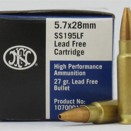 FN 5.7x28mm FN SS195LF 27 Gr. Lead Free HP- Box of 50