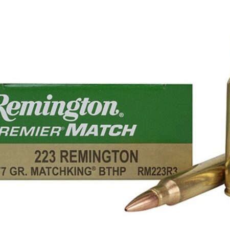 Remington Premier Match .223 Remington 77 Gr. Sierra MatchKing Hollow Point- Box of 20