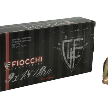 Fiocchi 9x18mm Ultra 100 Gr. FMJ- Box of 50