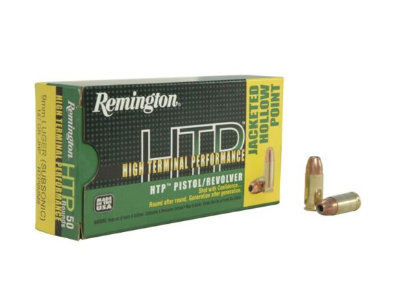 Remington High Terminal Performance 9mm Luger 147 Gr. Subsonic JHP- Box of 50