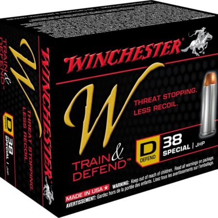 Winchester W Defend Reduced Recoil .38 Special 130 Gr. Jacketed Hollow Point- Box of 20