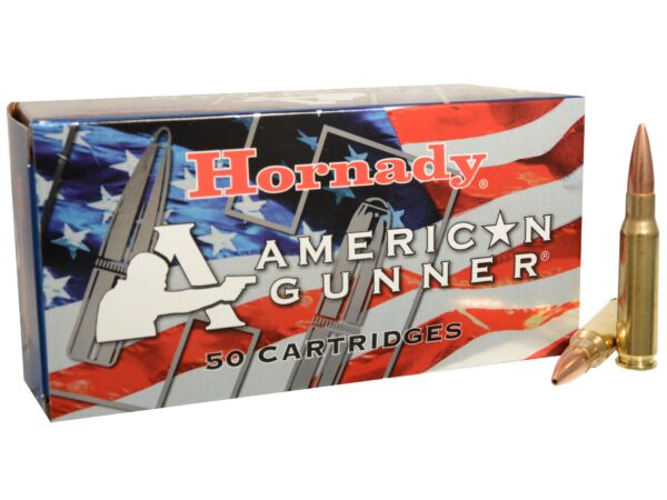 Hornady American Gunner .308 Winchester 155 Gr. Hollow Point Boat Tail- Box of 50