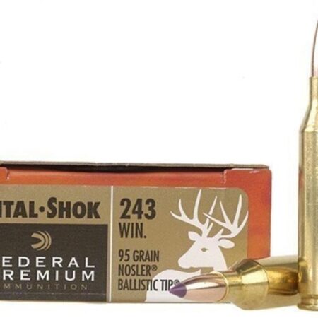 Federal Premium Vital-Shok .243 Winchester 95 Gr. Nosler Ballistic Tip- Box of 20