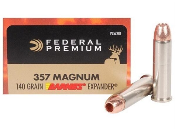Federal Premium Vital-Shok .357 Magnum 140 Gr. Barnes Expander- Lead-Free- Box of 20
