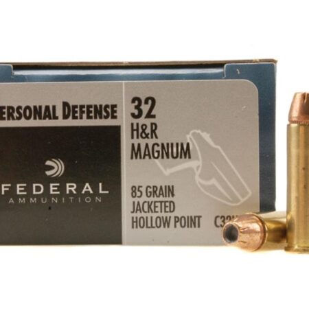 Federal Personal Defense .32 H&R Magnum 85 Gr. Jacketed Hollow Point- Box of 20
