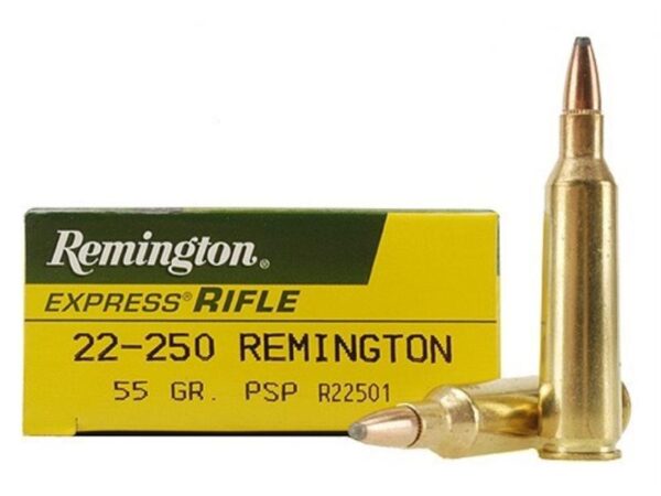 Remington Express .22-250 Remington 55 Gr. Pointed Soft Point- Box of 20