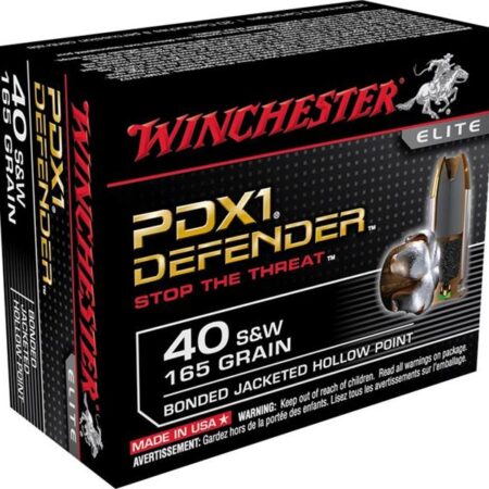 Winchester Supreme Elite Self Defense .40 S&W 165 Gr. Bonded PDX1 Jacketed Hollow Point- Box of 20