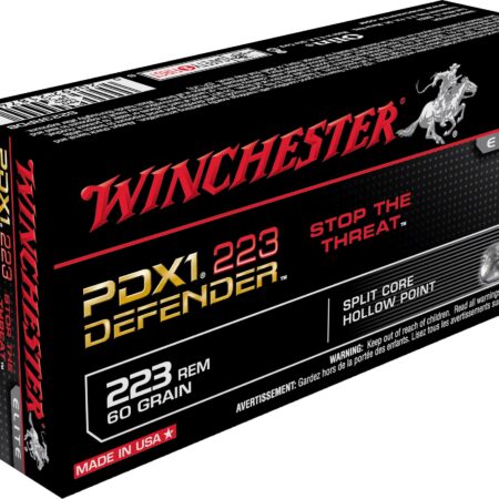 Winchester PDX1 Defender Self Defense .223 Remington 60 Gr. Bonded Jacketed Hollow Point- Box of 20