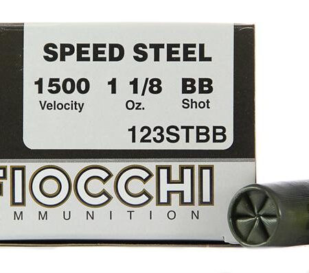 Fiocchi Speed Steel 12 Gauge 3" 1-1/8 oz BB Non-Toxic Steel Shot- Box of 25