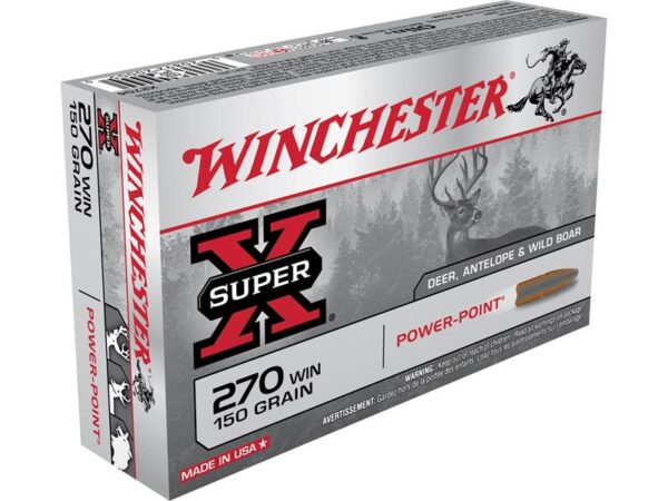 Winchester Super-X .270 Winchester 150 Gr. Power-Point- Box of 20