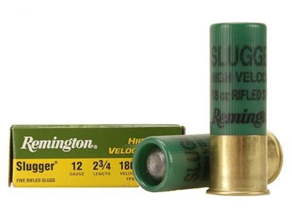 Remington Slugger 12 Gauge 2-3/4" 7/8 oz High Velocity Rifled Slug- Box of 5