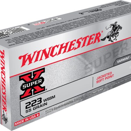 Winchester Super-X .223 Winchester Super Short Magnum (WSSM) 55 Gr. Pointed Soft Point- Box of 20