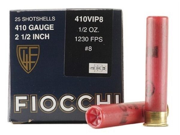 Fiocchi Exacta Target .410 Bore 2-1/2" 1/2 oz #8 Shot- Box of 25