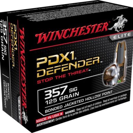 Winchester Supreme Elite Self Defense .357 Sig 125 Gr. PDX1 Jacketed Hollow Point- Box of 20