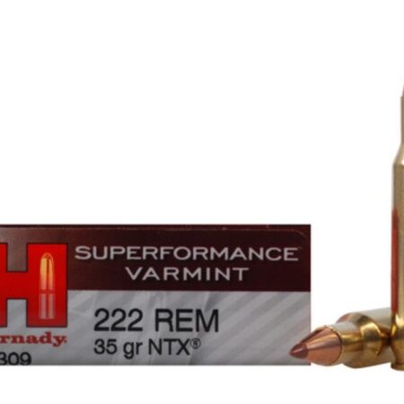 Hornady SUPERFORMANCE Varmint .222 Remington 35 Gr. NTX- Lead-Free- Box of 20