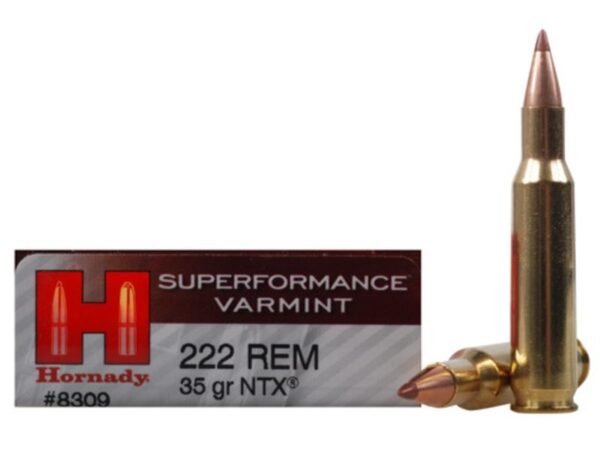 Hornady SUPERFORMANCE Varmint .222 Remington 35 Gr. NTX- Lead-Free- Box of 20