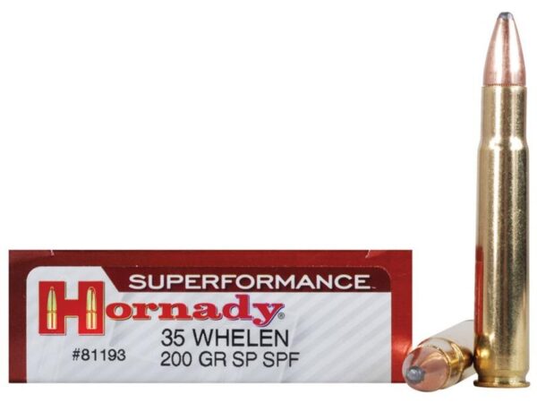 Hornady SUPERFORMANCE .35 Whelen 200 Gr. Soft Point- Box of 20