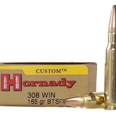 Hornady Custom .308 Winchester 165 Gr. InterLock Spire Point Boat Tail- Box of 20