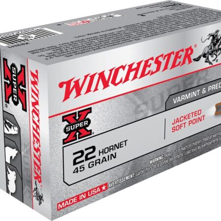 Winchester Super-X .22 Hornet 45 Gr. Soft Point- Box of 50