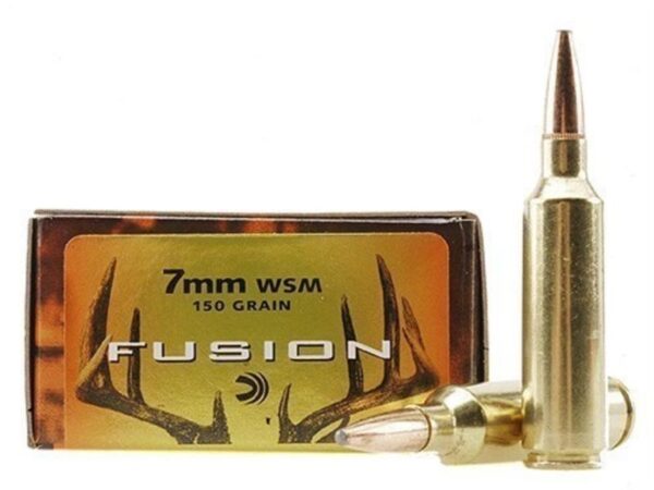 Federal Fusion 7mm Winchester Short Magnum (WSM) 150 Gr. Spitzer Boat Tail- Box of 20