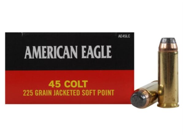 Federal American Eagle .45 Colt (Long Colt) 225 Gr. Jacketed Soft Point- Box of 50