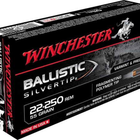 Winchester Supreme .22-250 Remington 55 Gr. Ballistic Silvertip- Box of 20