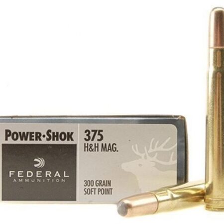 Federal Power-Shok .375 H&H Magnum 300 Gr. Soft Point- Box of 20