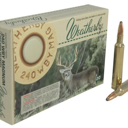 Weatherby .240 Weatherby Magnum 100 Gr. Norma Spitzer- Box of 20