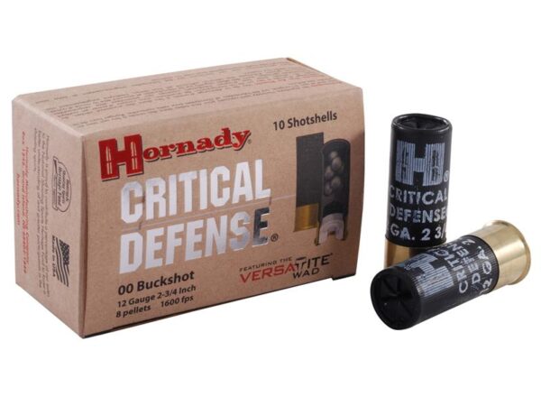 Hornady Critical Defense 12 Gauge 2-3/4" 00 Buckshot- Box of 10