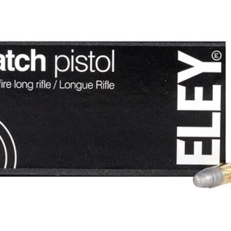Eley Match Pistol .22 Long Rifle 40 Gr. Lead Round Nose- Box of 50